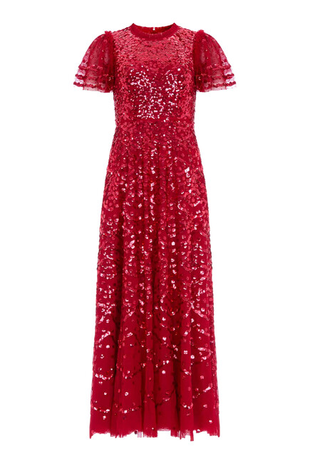 Deco Dot Ankle Gown