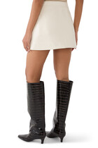 Reedition Vinyl Mini Skirt