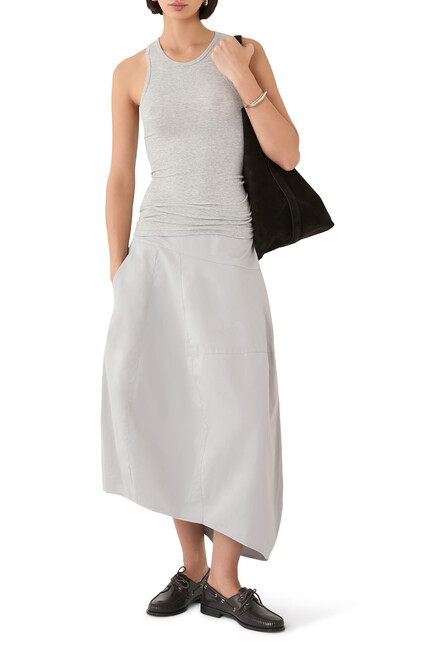 Circular Fine Rib Tank T-Shirt