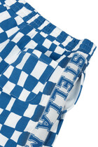Kids Checked Jersey Shorts