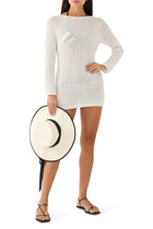 Iris Bikini Bottom in Noir/Khaki Stripe