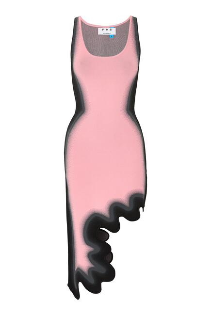 Aster Reversible Wavy Asymmetric Dress