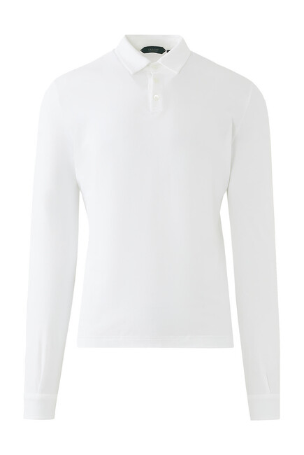 Zanone Long-Sleeve Polo Shirt