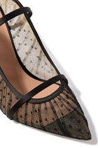 Polka Dot 85 Satin/Mesh Mules
