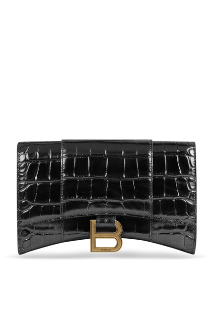 Hour Glass Wallet Chain Bag