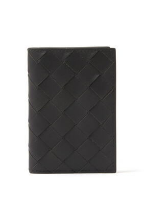 Intrecciato Flap Card Case