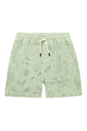 Galbanum Crochet Shorts