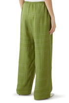 Monogram Silk PJ Bottoms
