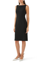 Flared Dress in Admiral Crepe