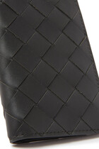 Intrecciato Flap Card Case