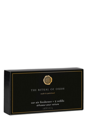 Black Oudh & Patchouli Car Air Freshener - The Ritual Oudh