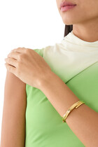 Coil Bangle, 18K Yellow Gold Plated Brass