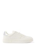 Sneakers with Logo Insert and Metal Detail