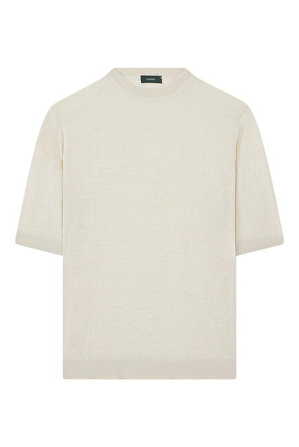 Slim-Fit Cotton and Linen T-Shirt