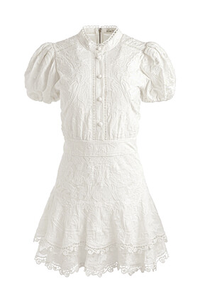 Loryn Embroidered Shirt Dress