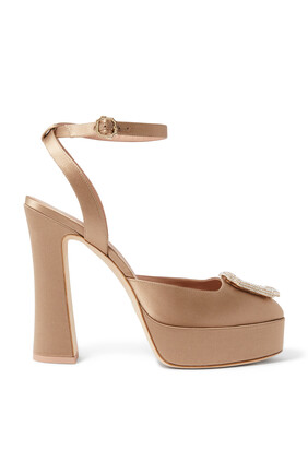 Crest Buckle Leather 125 Sandals