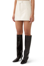 Reedition Vinyl Mini Skirt