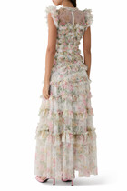 Pompadour Garden Round Neck Gown