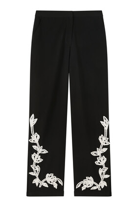Daha Floral-Embroidered Pants