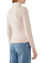 Padded Cotton Zip-Up Cardigan