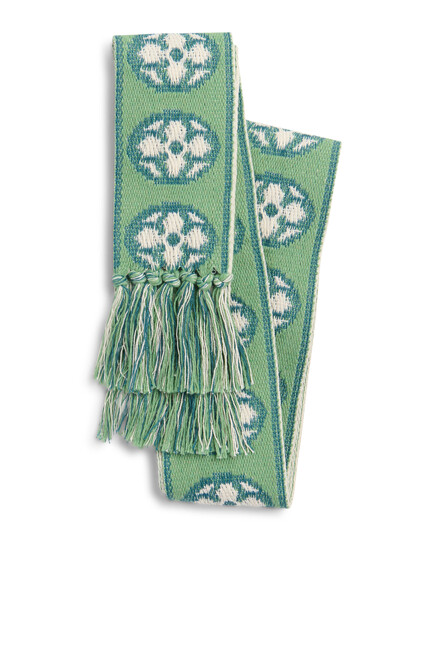 Antibes Cotton Scarf with Fringe