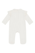 Kids Cotton Romper, Bib & Beanie Set