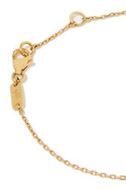 Kids Tiny Bling Arabic Letter Ein Bracelet, 18k Yellow Gold & Enamel