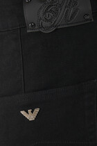 J33 Mid-Rise, Cropped Wide-Leg Jeans