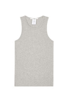Circular Fine Rib Tank T-Shirt
