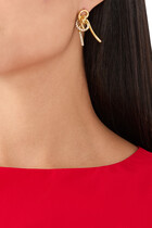 Notsobig Earrings, 18K Yellow Gold Vermeil on Recycled Sterling Silver & White Topaz