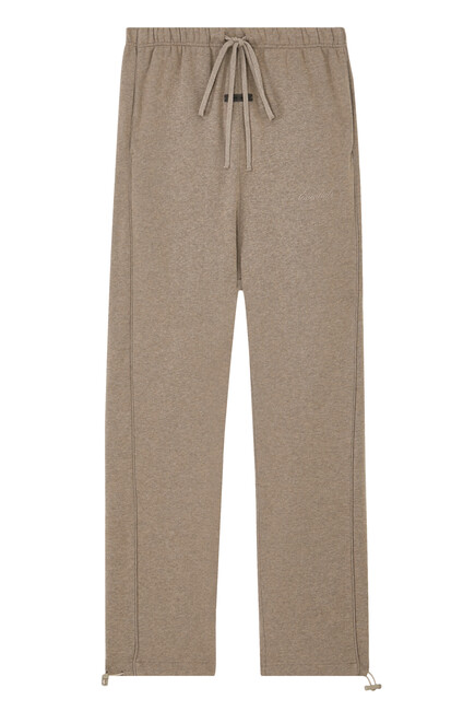 Relaxed Fleece Sweatpants with Piping