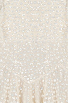 Kids Dappled Sequin Short Cape Dress