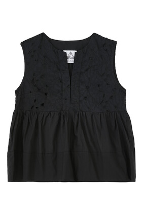  Broderie Sleeveless Top