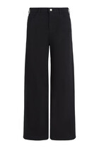 J33 Mid-Rise, Cropped Wide-Leg Jeans