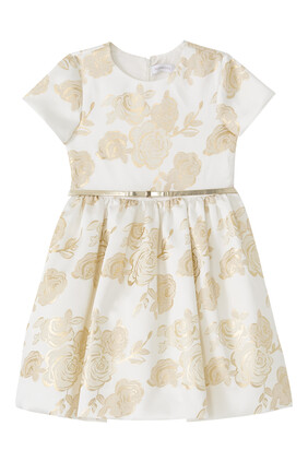 Kids Satin Rose Dress