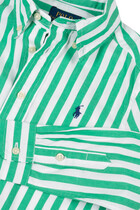 Kids Stripe Cotton Poplin Shirt