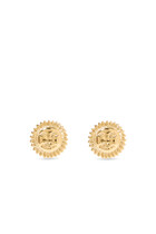 Apollo Stud Earrings, 18K Gold Plating