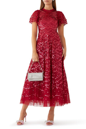 Deco Dot Ankle Gown