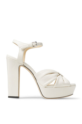 Heloise 120 Nappa Leather Platform Sandals