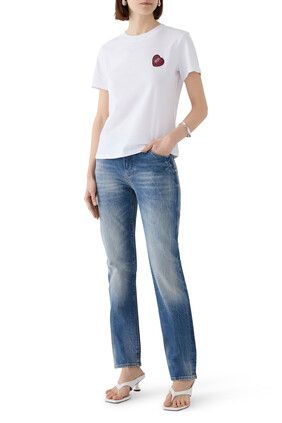 The Grid Cigarette-fit Jeans