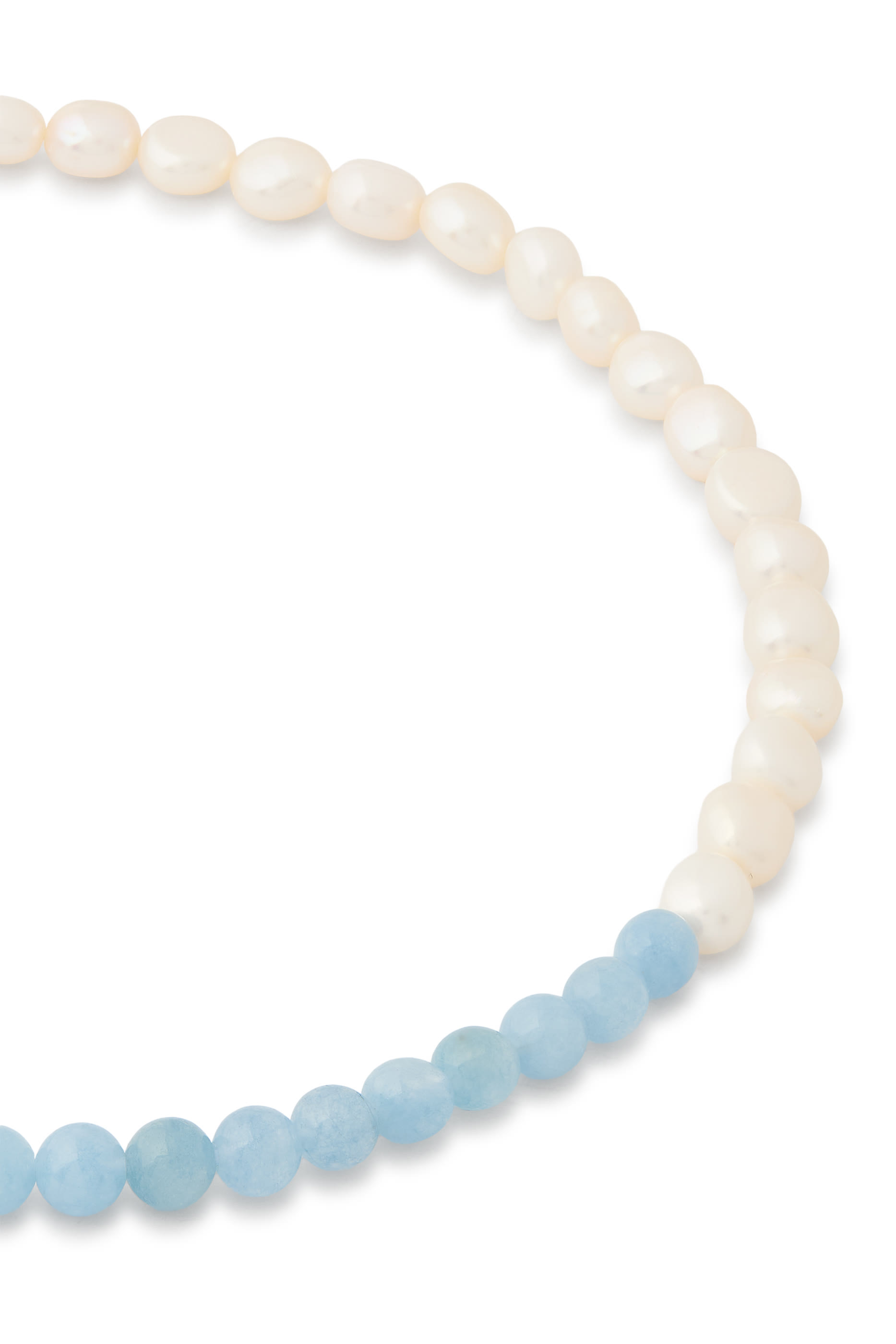 Sophie Necklace, Pearls & Blue Quartz