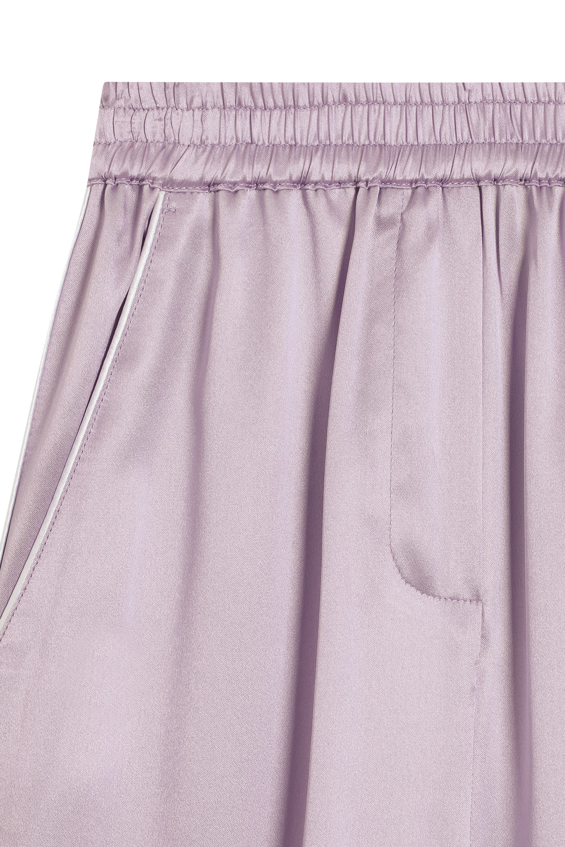 Kids Logo Embroidery Silk Satin Vanity Pants