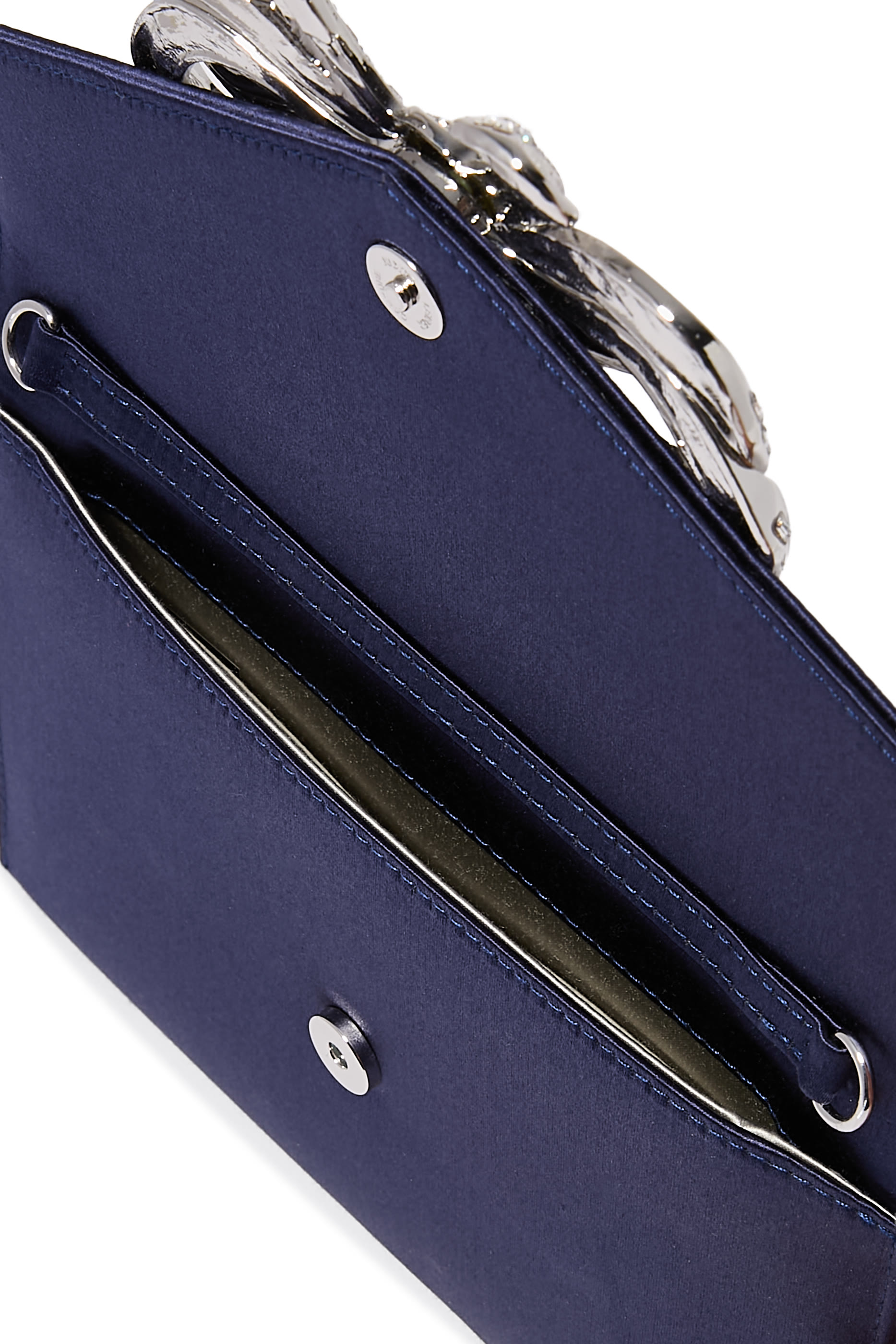 Satin Bow Envelope Clutch