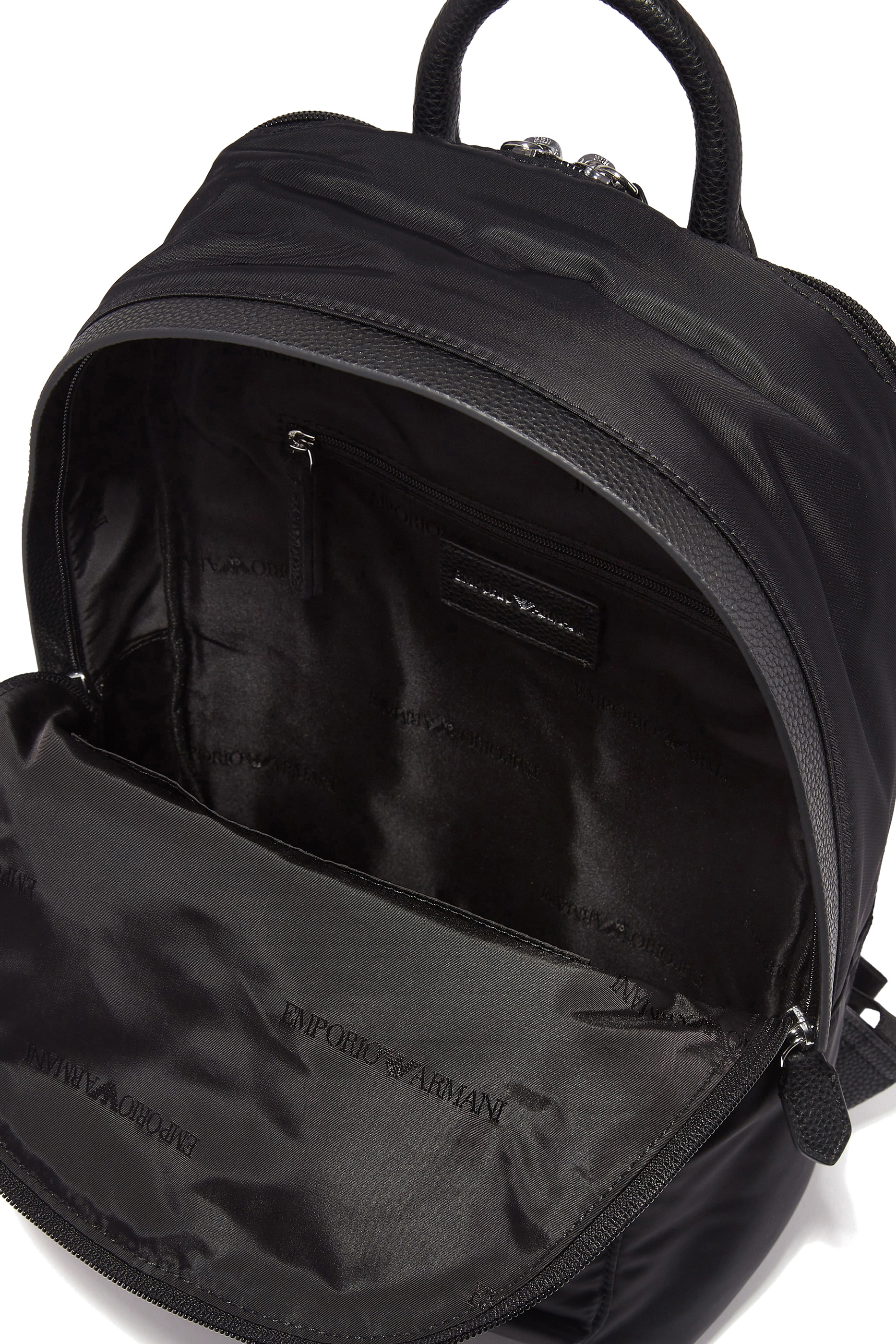 Nylon Logo-Plaque Backpack