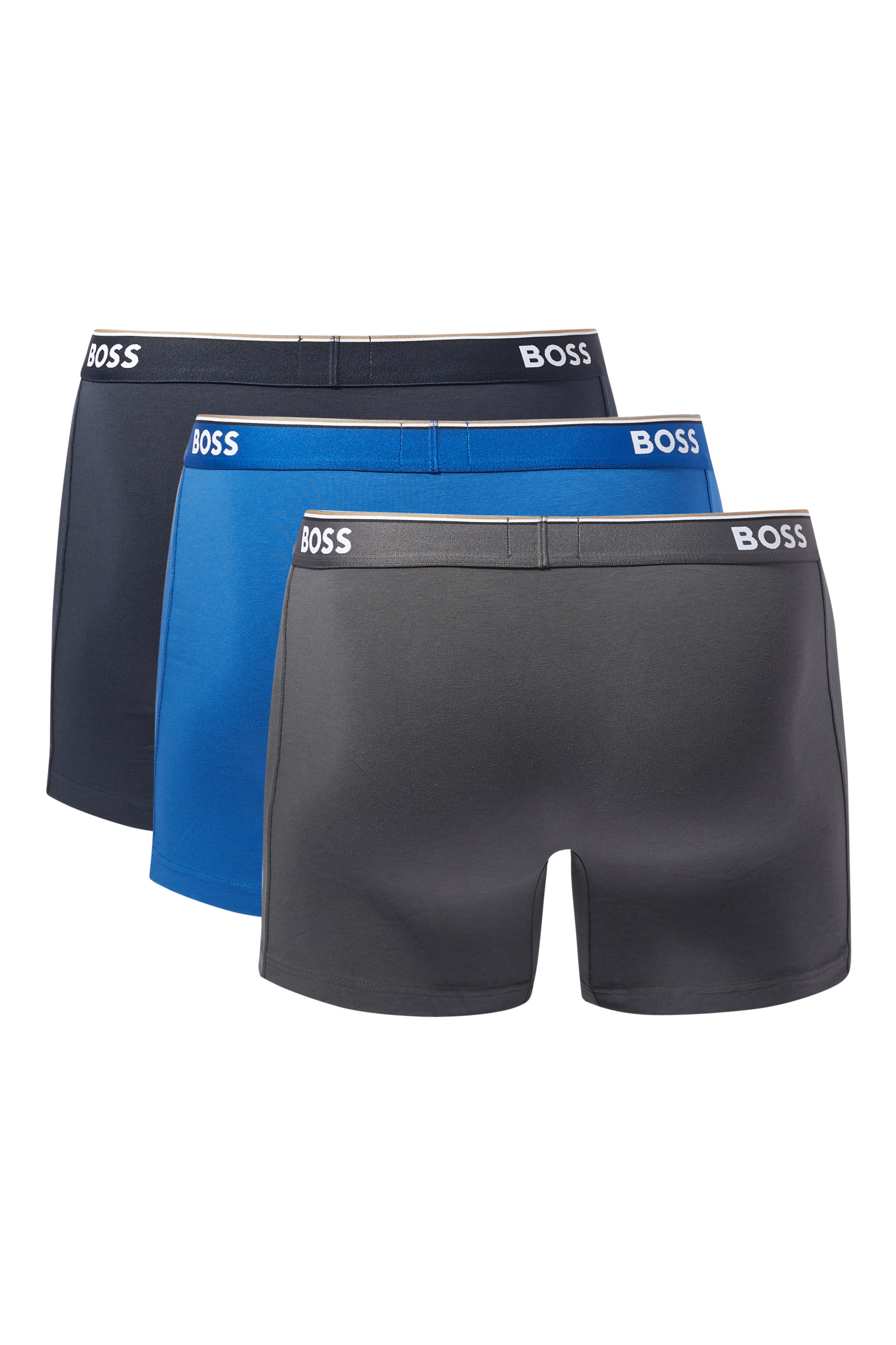 Logo Cotton Boxer Briefs, Set of 3