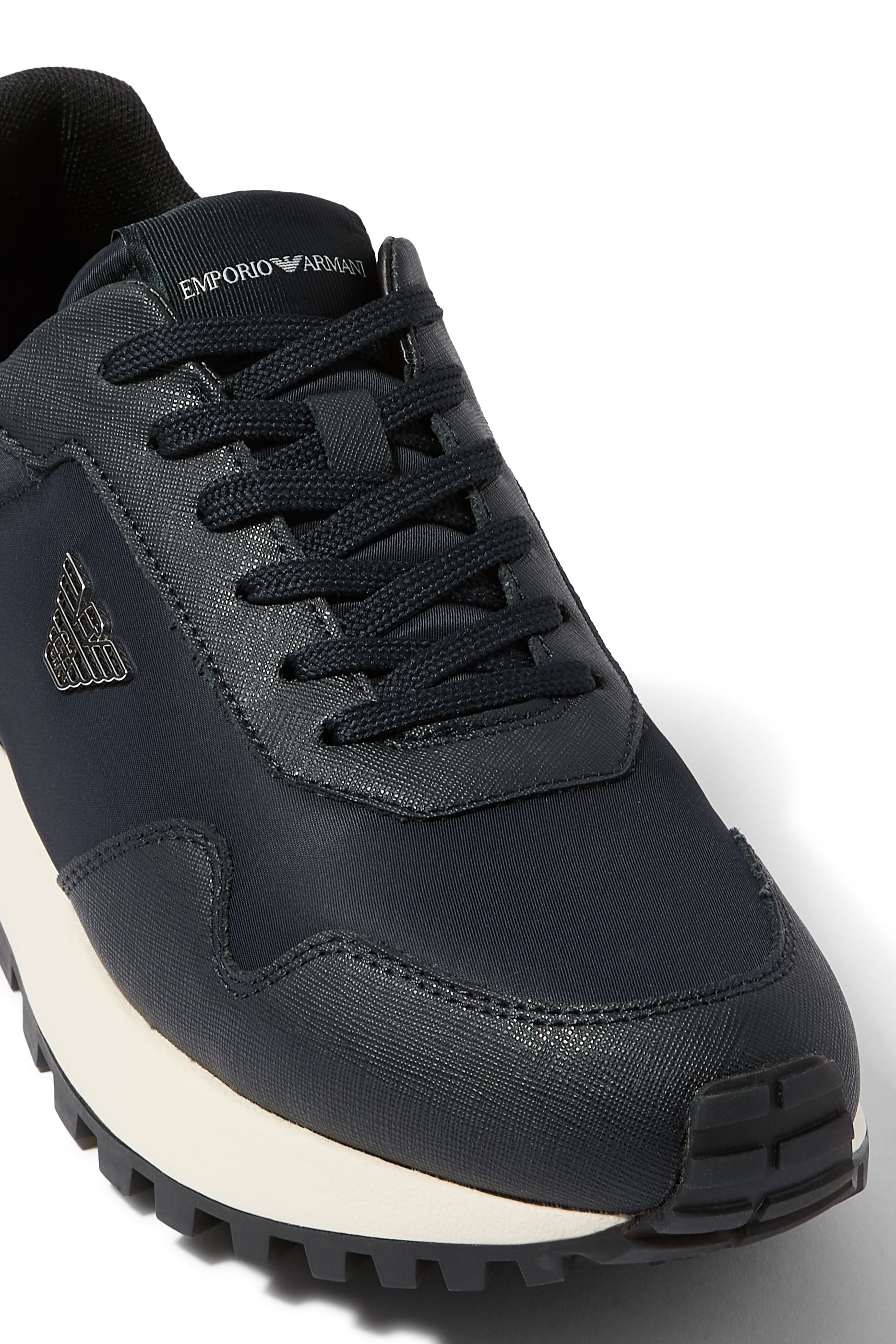 ASV Recycled Nylon Sneakers with Regenerated Saffiano Details