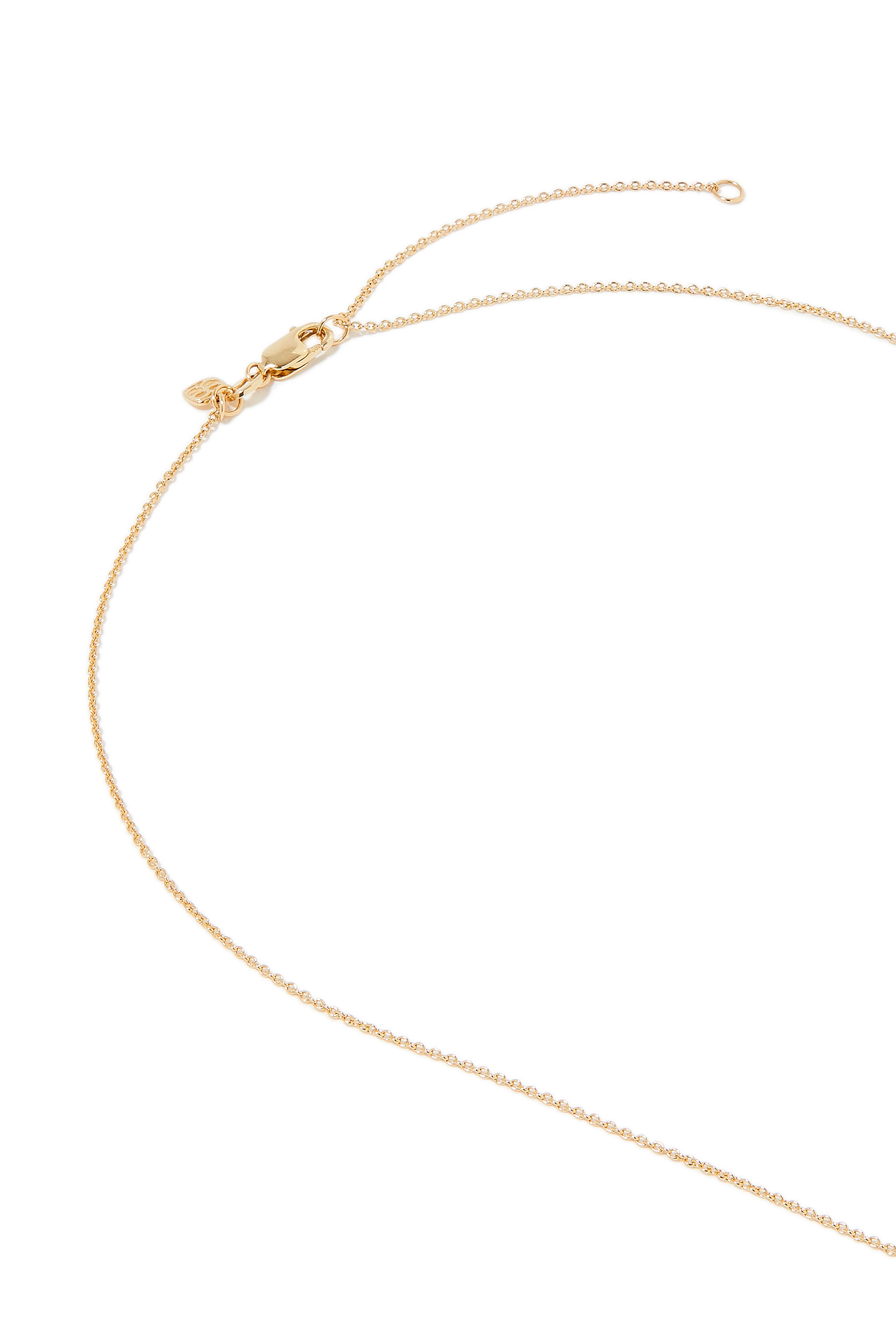 Mama Script Necklace, 14k Yellow Gold & Diamonds