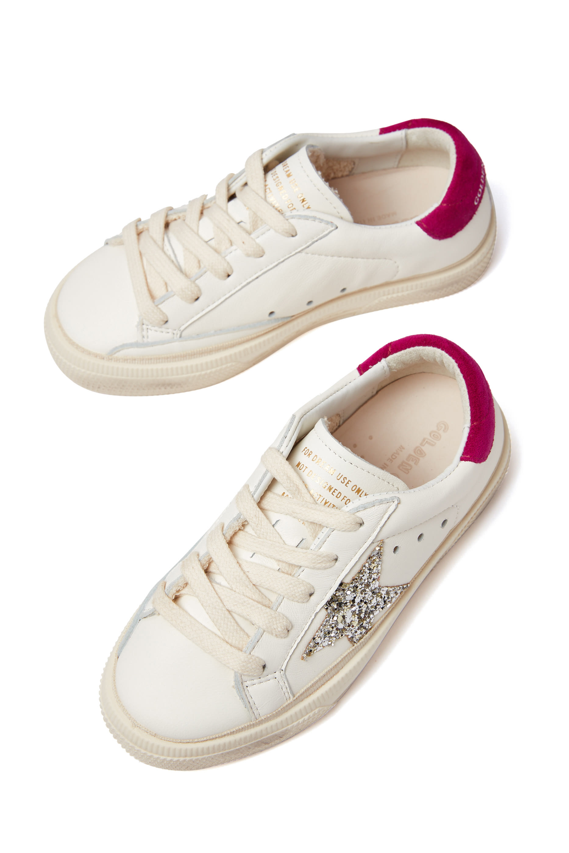 Kids May Nappa Leather Sneakers