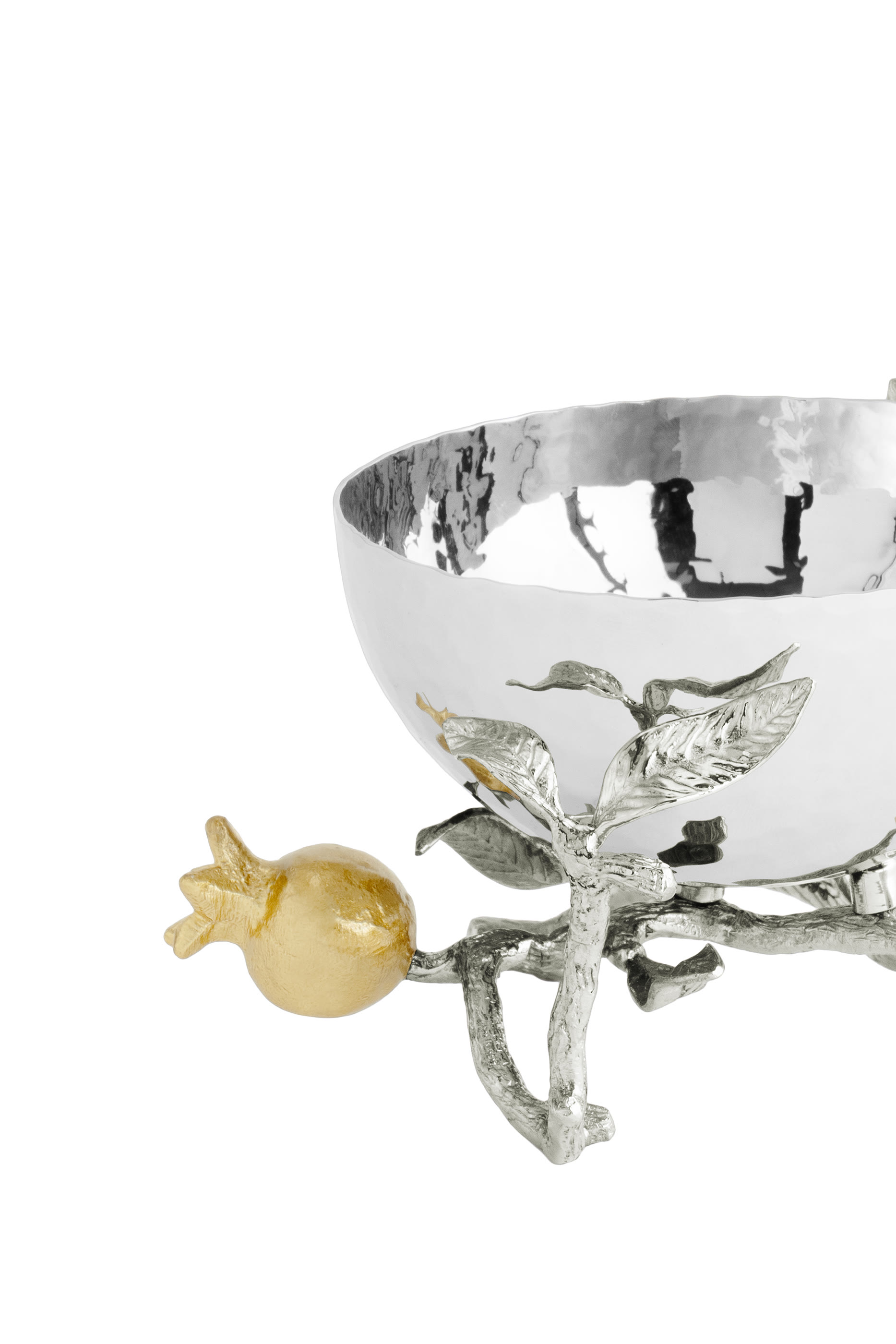 Pomegranate Silver & Gold Nut Bowl
