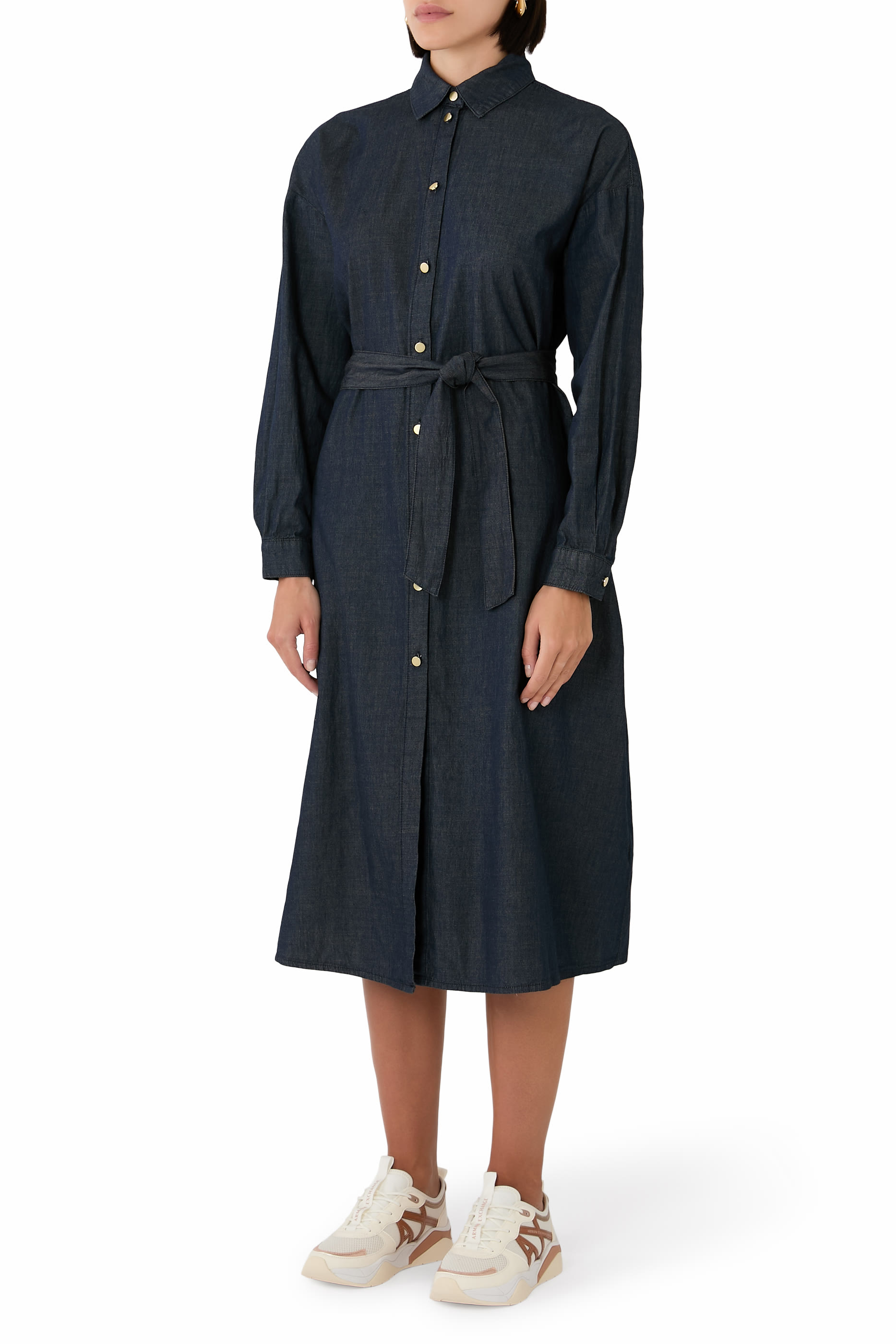 Button-Up Midi Dress